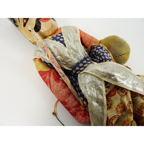 Indian Vintage Rajasthani Kathputli Puppet Folk Art Doll India Male Raja King - Picture 5 of 15